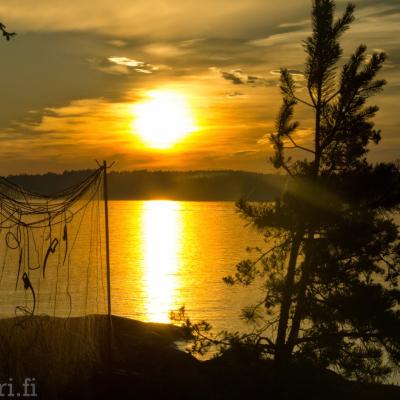 sunset at the Archipelago Sea